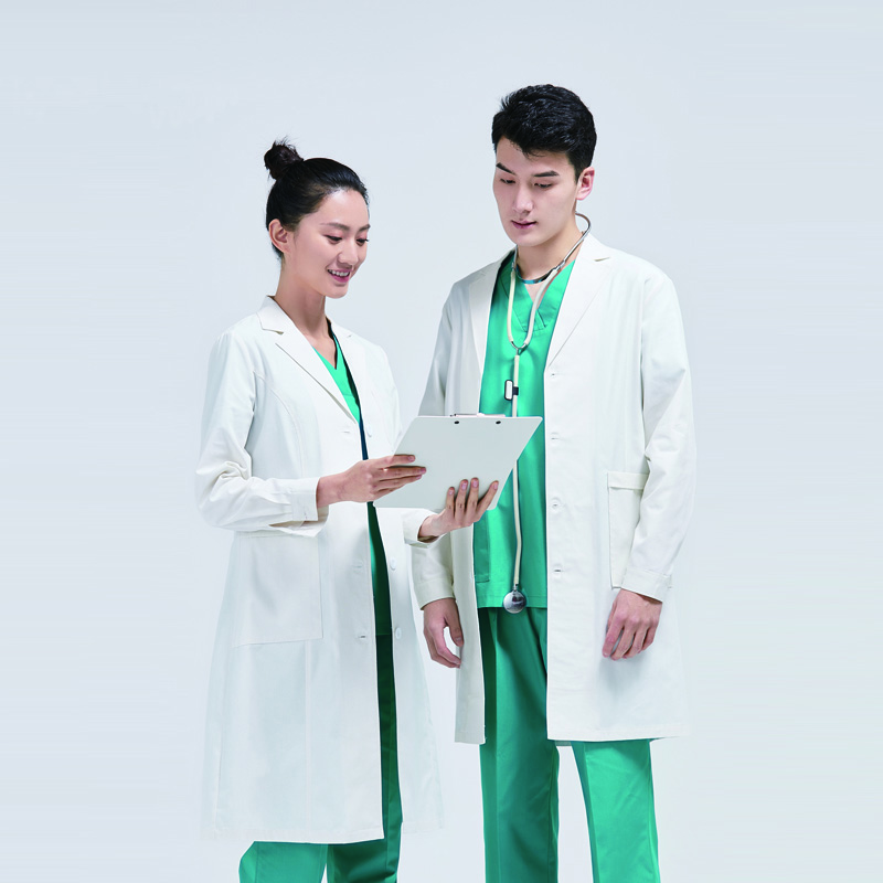 银纤维抗菌白大褂